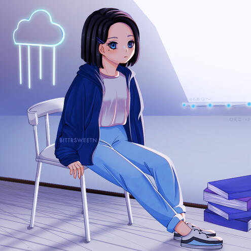 fully rendered full-body with detailed background